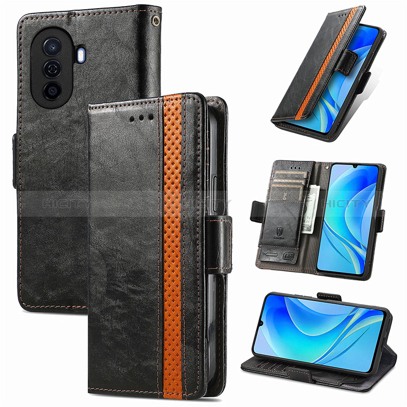 Coque Portefeuille Livre Cuir Etui Clapet S02D pour Huawei Nova Y71 Plus