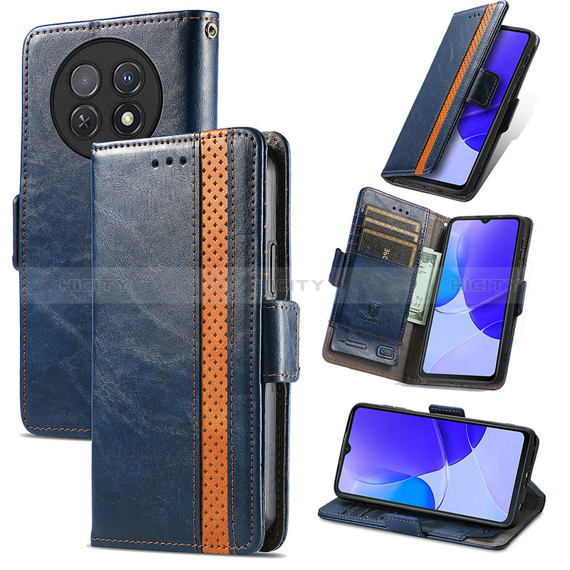 Coque Portefeuille Livre Cuir Etui Clapet S02D pour Huawei Nova Y91 Plus