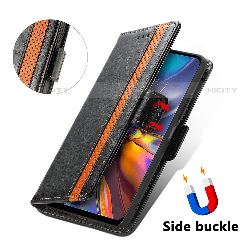 Coque Portefeuille Livre Cuir Etui Clapet S02D pour Motorola Moto E32s Plus