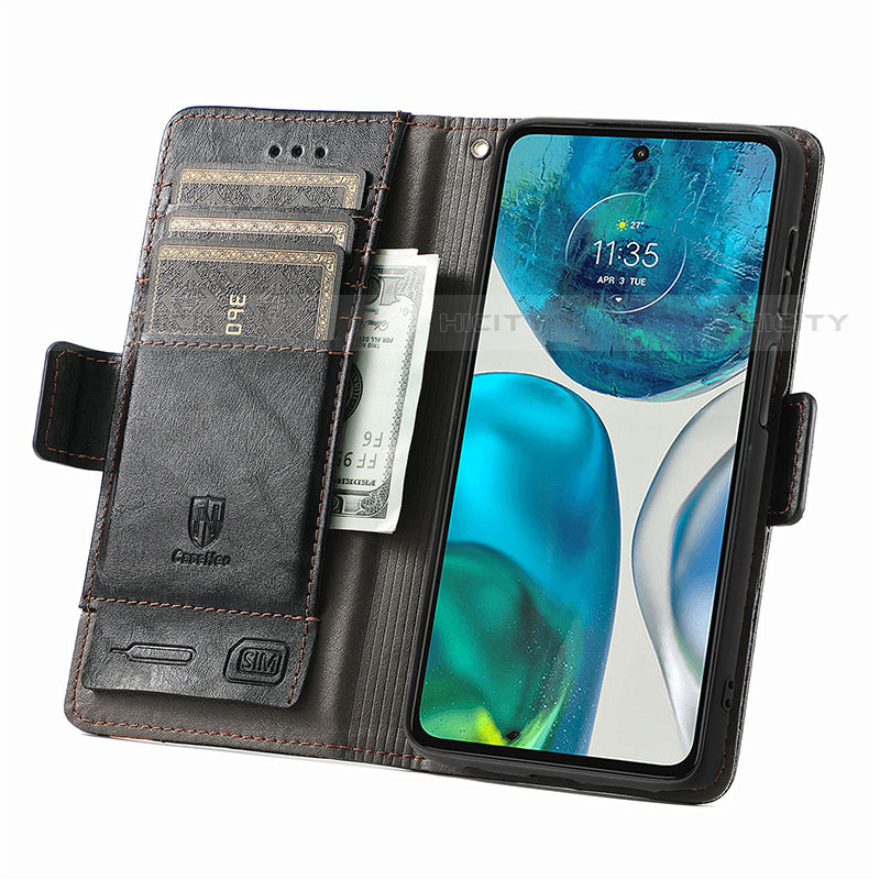 Coque Portefeuille Livre Cuir Etui Clapet S02D pour Motorola Moto Edge (2022) 5G Plus