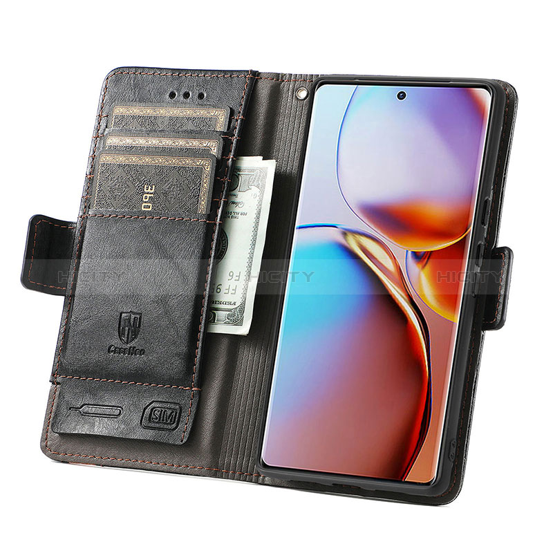 Coque Portefeuille Livre Cuir Etui Clapet S02D pour Motorola Moto Edge Plus (2023) 5G Plus