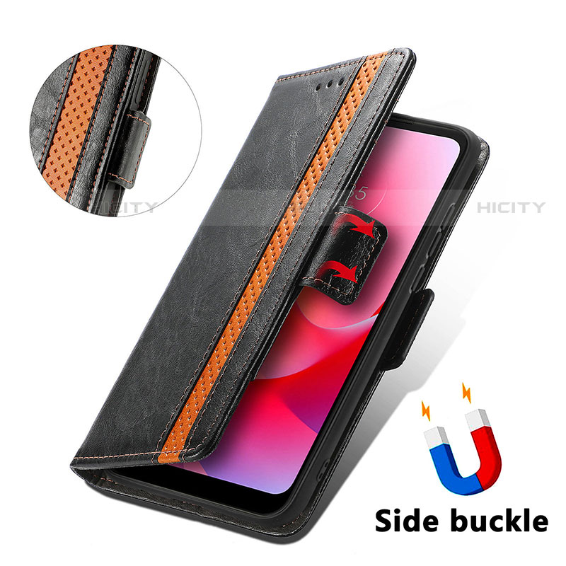 Coque Portefeuille Livre Cuir Etui Clapet S02D pour Motorola Moto G Play Gen 2 Plus