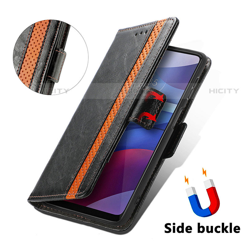 Coque Portefeuille Livre Cuir Etui Clapet S02D pour Motorola Moto G Power (2021) Plus