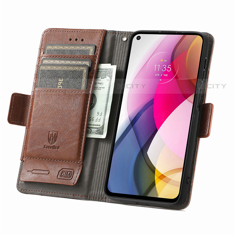 Coque Portefeuille Livre Cuir Etui Clapet S02D pour Motorola Moto G Stylus (2021) Plus