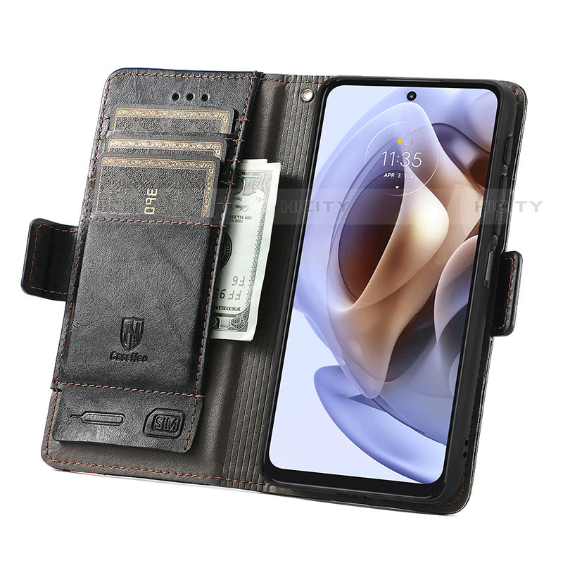 Coque Portefeuille Livre Cuir Etui Clapet S02D pour Motorola Moto G41 Plus