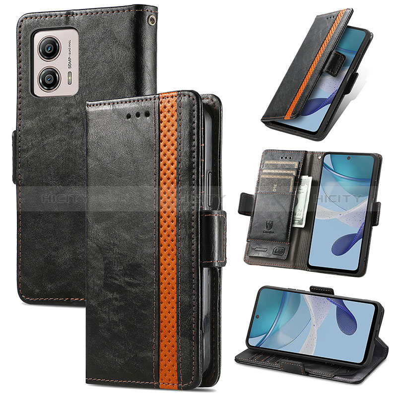 Coque Portefeuille Livre Cuir Etui Clapet S02D pour Motorola Moto G53 5G Plus