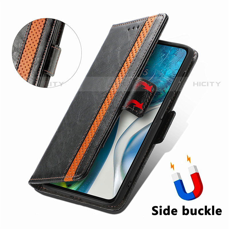 Coque Portefeuille Livre Cuir Etui Clapet S02D pour Motorola Moto G71s 5G Plus