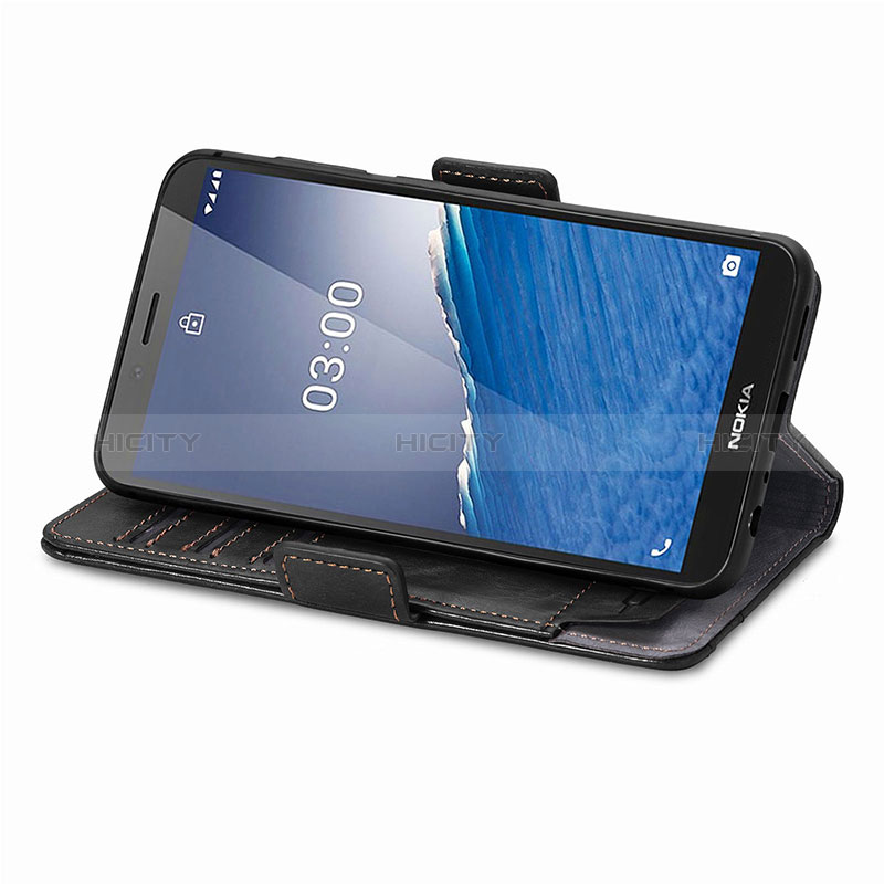 Coque Portefeuille Livre Cuir Etui Clapet S02D pour Nokia C3 Plus