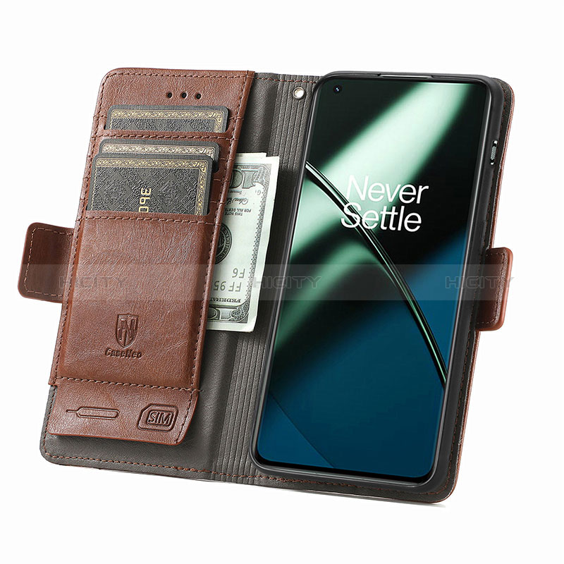 Coque Portefeuille Livre Cuir Etui Clapet S02D pour OnePlus 11 5G Plus