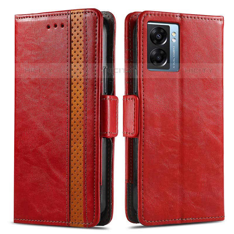 Coque Portefeuille Livre Cuir Etui Clapet S02D pour OnePlus Nord N300 5G Rouge Plus