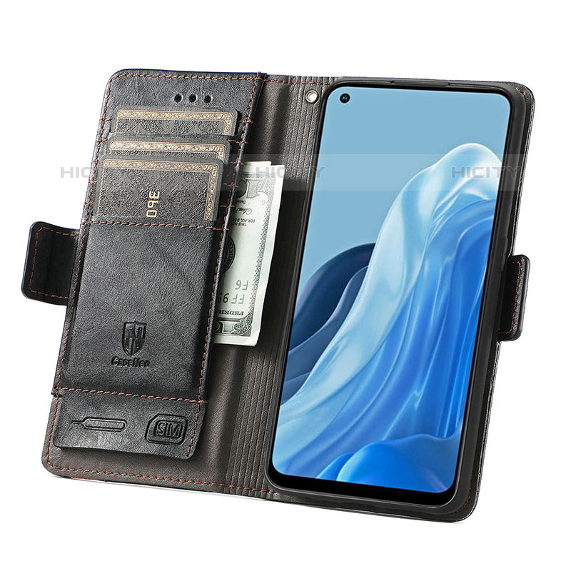 Coque Portefeuille Livre Cuir Etui Clapet S02D pour Oppo F21 Pro 4G Plus