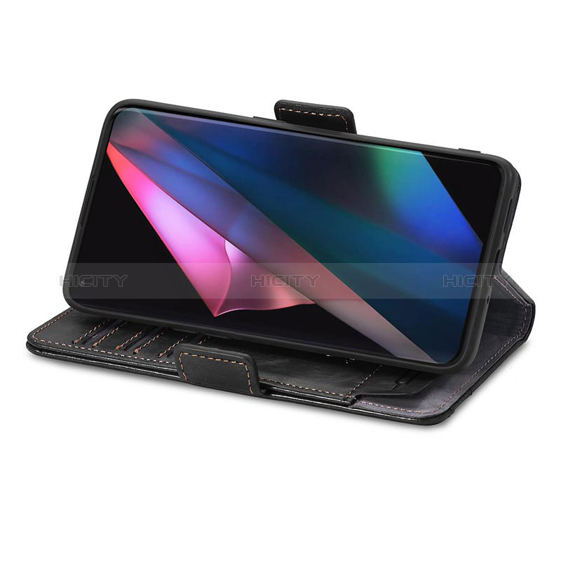 Coque Portefeuille Livre Cuir Etui Clapet S02D pour Oppo Find X3 5G Plus