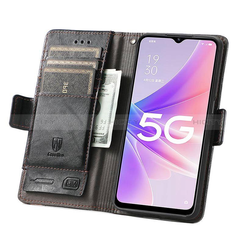 Coque Portefeuille Livre Cuir Etui Clapet S02D pour Oppo K10 5G India Plus