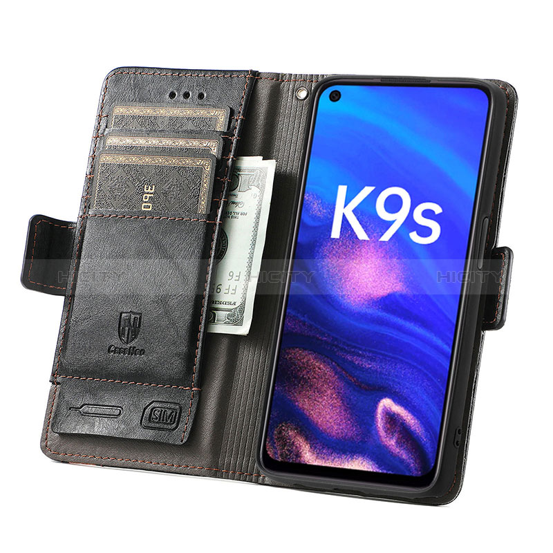 Coque Portefeuille Livre Cuir Etui Clapet S02D pour Oppo K9S 5G Plus