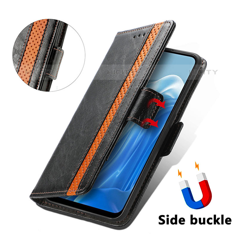 Coque Portefeuille Livre Cuir Etui Clapet S02D pour Oppo Reno7 4G Plus