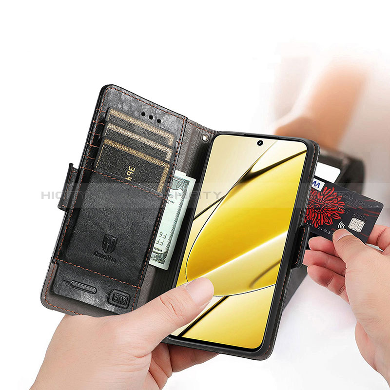 Coque Portefeuille Livre Cuir Etui Clapet S02D pour Realme 11 5G Plus