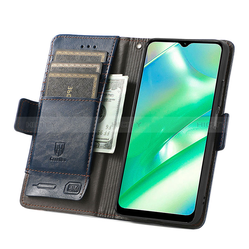 Coque Portefeuille Livre Cuir Etui Clapet S02D pour Realme C33 (2023) Plus