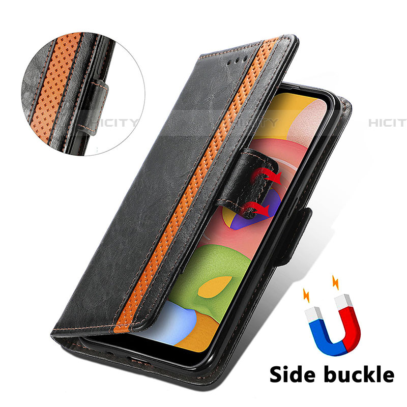 Coque Portefeuille Livre Cuir Etui Clapet S02D pour Samsung Galaxy A01 SM-A015 Plus