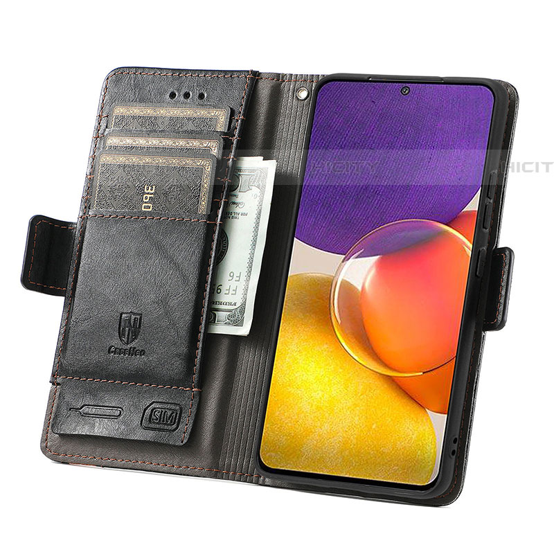 Coque Portefeuille Livre Cuir Etui Clapet S02D pour Samsung Galaxy A05s Plus