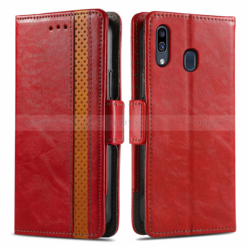 Coque Portefeuille Livre Cuir Etui Clapet S02D pour Samsung Galaxy A20 Plus