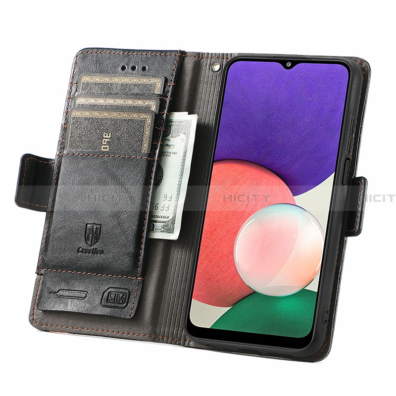 Coque Portefeuille Livre Cuir Etui Clapet S02D pour Samsung Galaxy A22 5G Plus