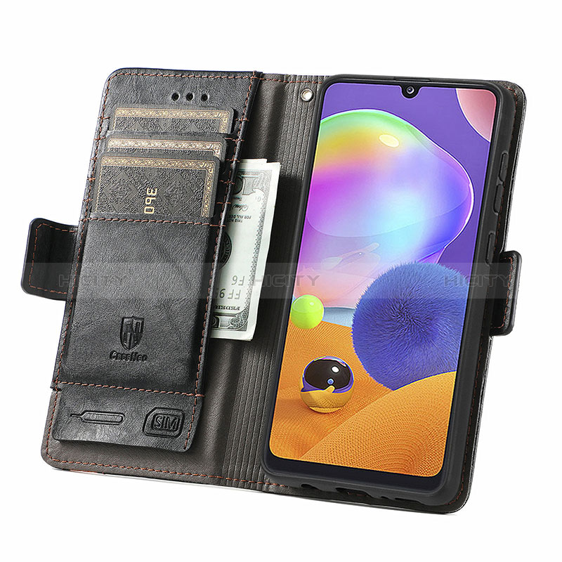 Coque Portefeuille Livre Cuir Etui Clapet S02D pour Samsung Galaxy A31 Plus