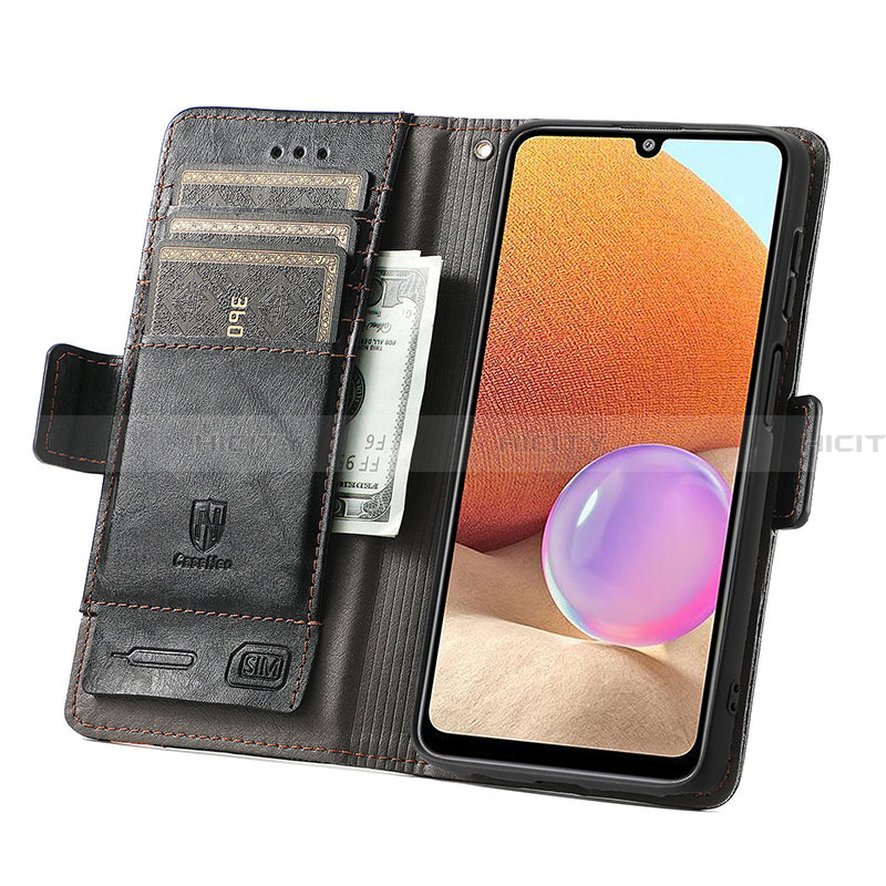 Coque Portefeuille Livre Cuir Etui Clapet S02D pour Samsung Galaxy A32 5G Plus