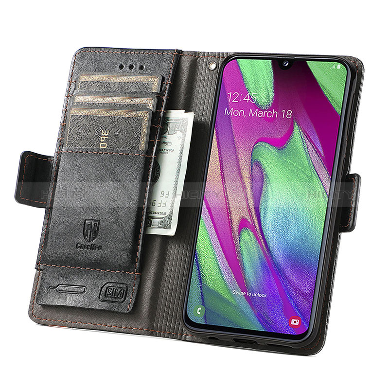 Coque Portefeuille Livre Cuir Etui Clapet S02D pour Samsung Galaxy A40 Plus