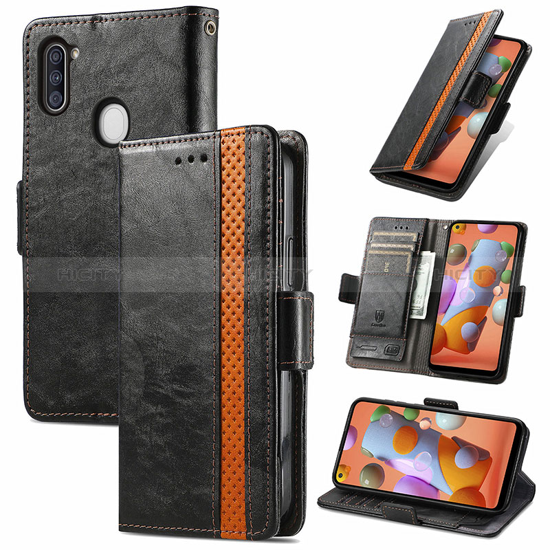 Coque Portefeuille Livre Cuir Etui Clapet S02D pour Samsung Galaxy M11 Plus