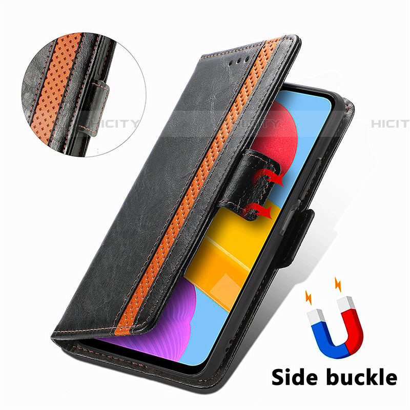 Coque Portefeuille Livre Cuir Etui Clapet S02D pour Samsung Galaxy M13 4G Plus