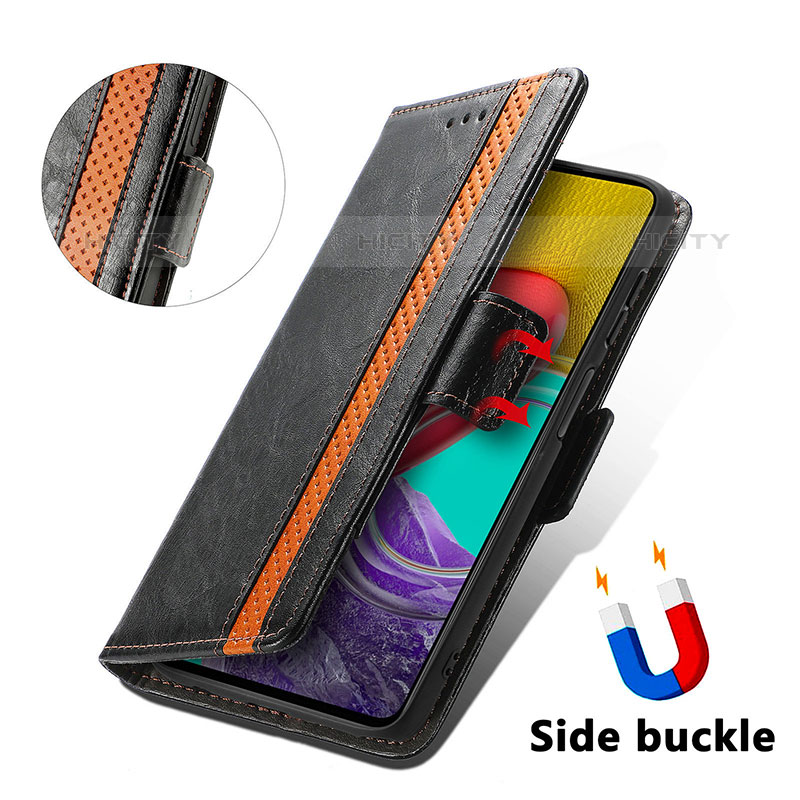 Coque Portefeuille Livre Cuir Etui Clapet S02D pour Samsung Galaxy M53 5G Plus