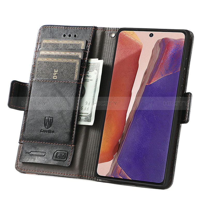 Coque Portefeuille Livre Cuir Etui Clapet S02D pour Samsung Galaxy Note 20 5G Plus