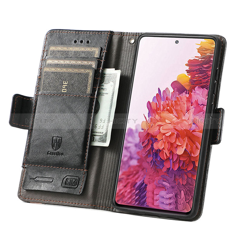 Coque Portefeuille Livre Cuir Etui Clapet S02D pour Samsung Galaxy S20 FE 5G Plus