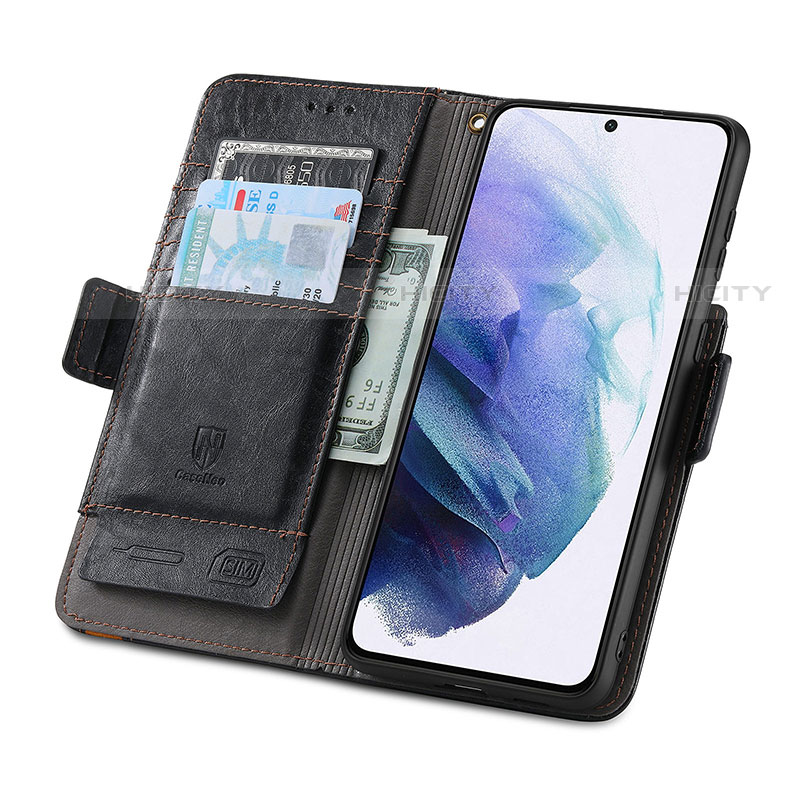 Coque Portefeuille Livre Cuir Etui Clapet S02D pour Samsung Galaxy S21 Plus 5G Plus