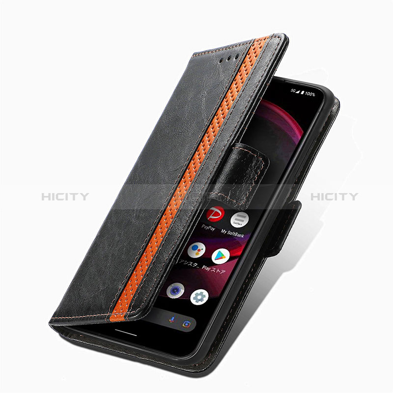 Coque Portefeuille Livre Cuir Etui Clapet S02D pour Sharp Aquos R8s Pro Plus