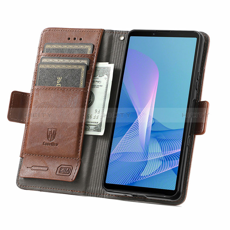 Coque Portefeuille Livre Cuir Etui Clapet S02D pour Sony Xperia 10 III Lite Plus