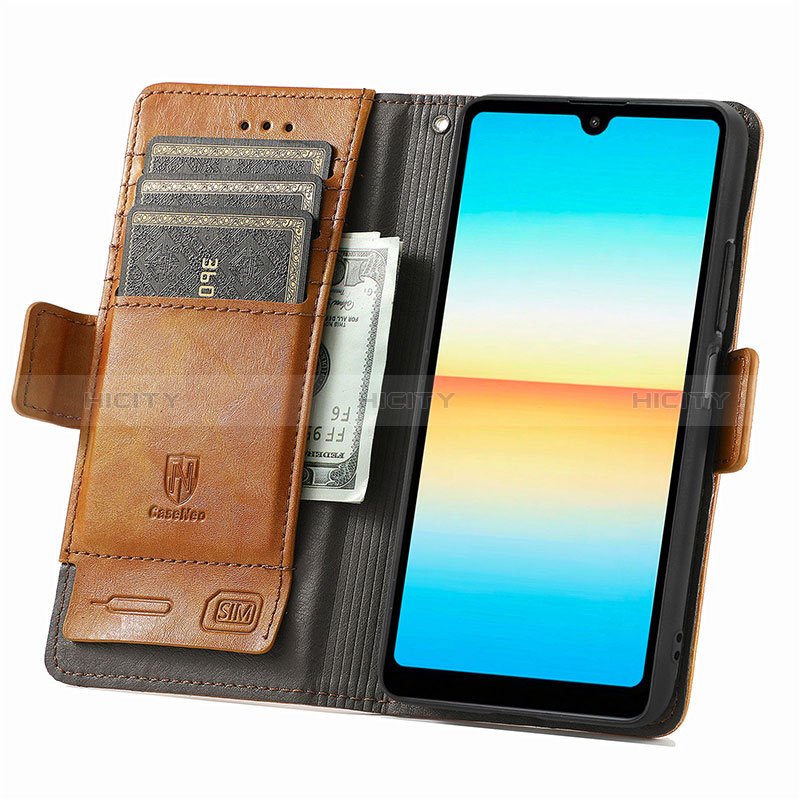 Coque Portefeuille Livre Cuir Etui Clapet S02D pour Sony Xperia Ace III Plus