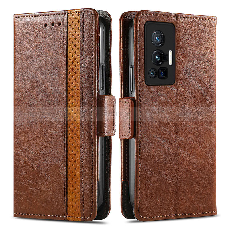 Coque Portefeuille Livre Cuir Etui Clapet S02D pour Vivo X70 Pro 5G Plus