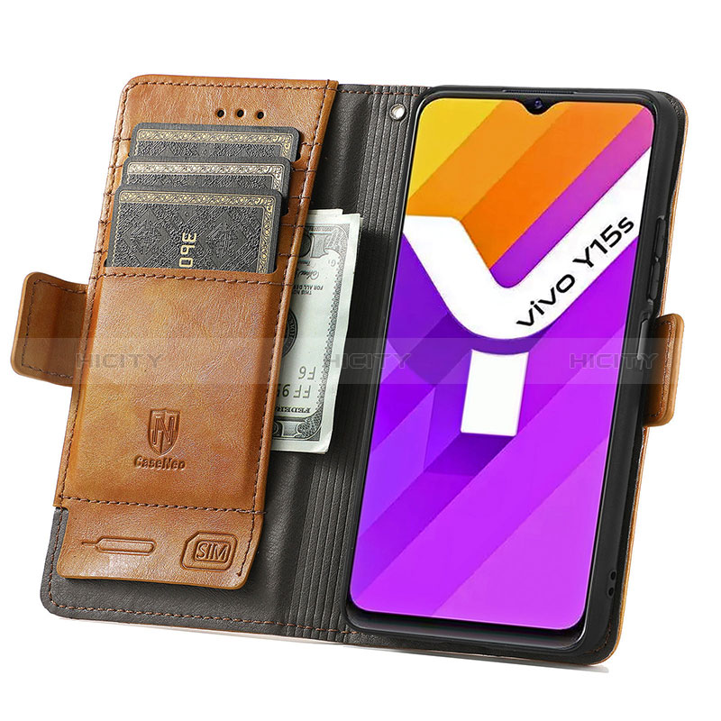 Coque Portefeuille Livre Cuir Etui Clapet S02D pour Vivo Y10 t1 Plus