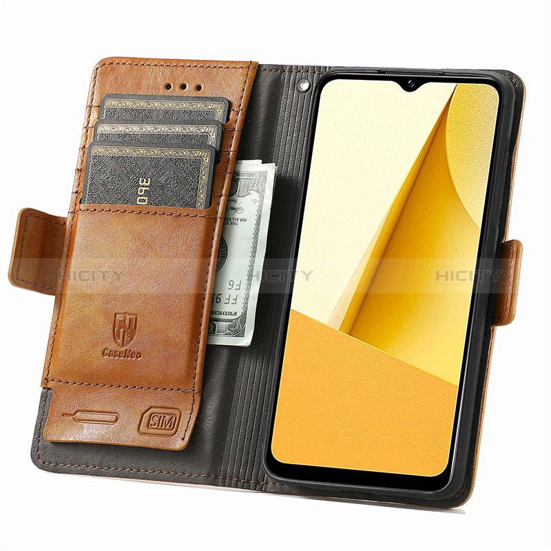 Coque Portefeuille Livre Cuir Etui Clapet S02D pour Vivo Y16 Plus