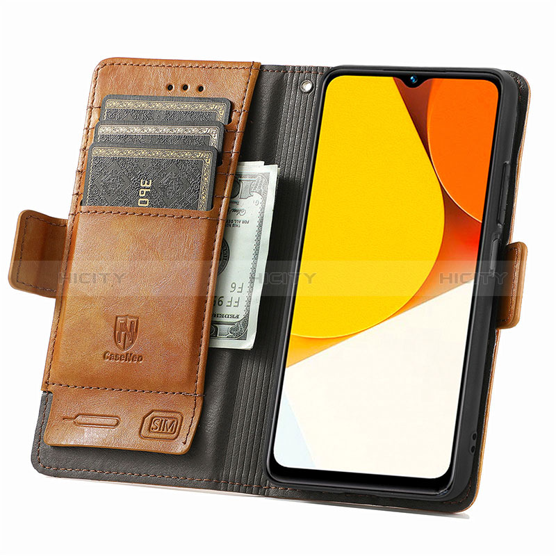 Coque Portefeuille Livre Cuir Etui Clapet S02D pour Vivo Y35 4G Plus