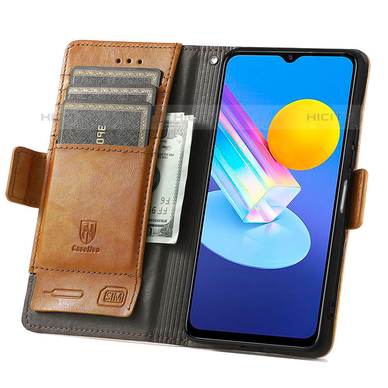 Coque Portefeuille Livre Cuir Etui Clapet S02D pour Vivo Y52 5G Plus