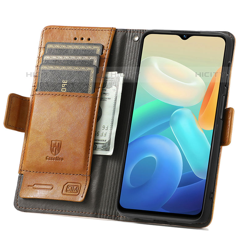 Coque Portefeuille Livre Cuir Etui Clapet S02D pour Vivo Y55 5G Plus