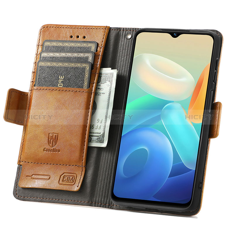 Coque Portefeuille Livre Cuir Etui Clapet S02D pour Vivo Y75 5G Plus