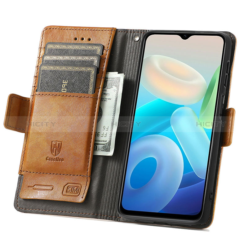 Coque Portefeuille Livre Cuir Etui Clapet S02D pour Vivo Y76s 5G Plus