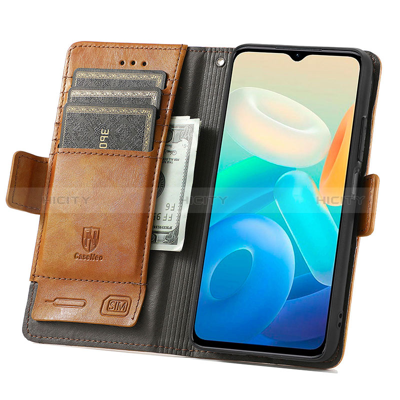 Coque Portefeuille Livre Cuir Etui Clapet S02D pour Vivo Y77e 5G Plus