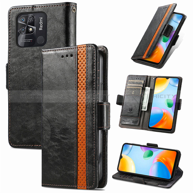 Coque Portefeuille Livre Cuir Etui Clapet S02D pour Xiaomi Redmi 10 Power Plus