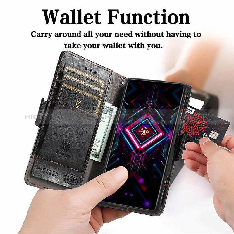 Coque Portefeuille Livre Cuir Etui Clapet S02D pour Xiaomi Redmi K40 Gaming 5G Plus