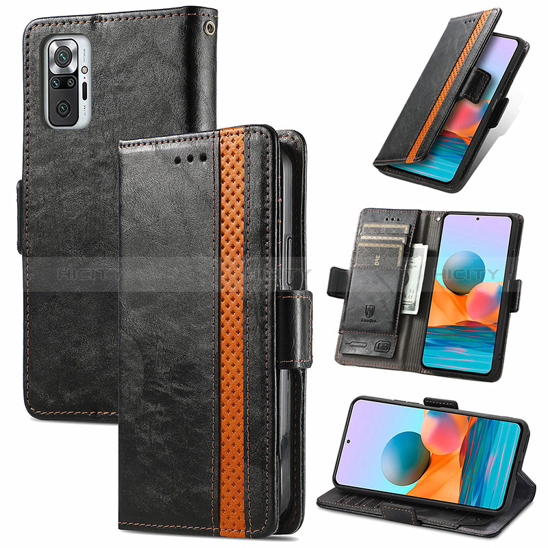 Coque Portefeuille Livre Cuir Etui Clapet S02D pour Xiaomi Redmi Note 10 Pro 4G Plus