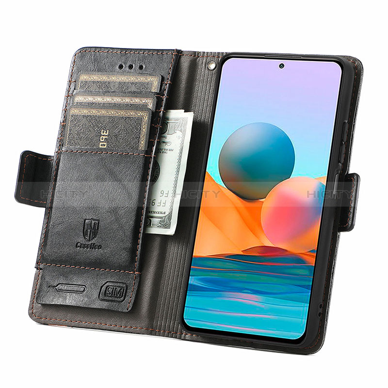 Coque Portefeuille Livre Cuir Etui Clapet S02D pour Xiaomi Redmi Note 10 Pro 4G Plus